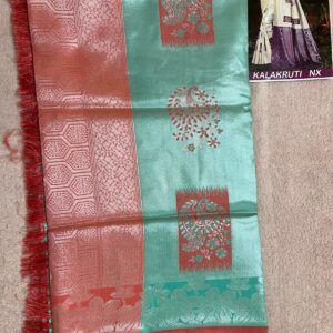 Green Semi Baranas Silk Saree
